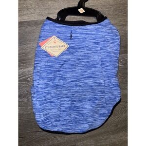 new! size medium st. Johns Bark dog fleece vest winter coat super warm Blue Vest